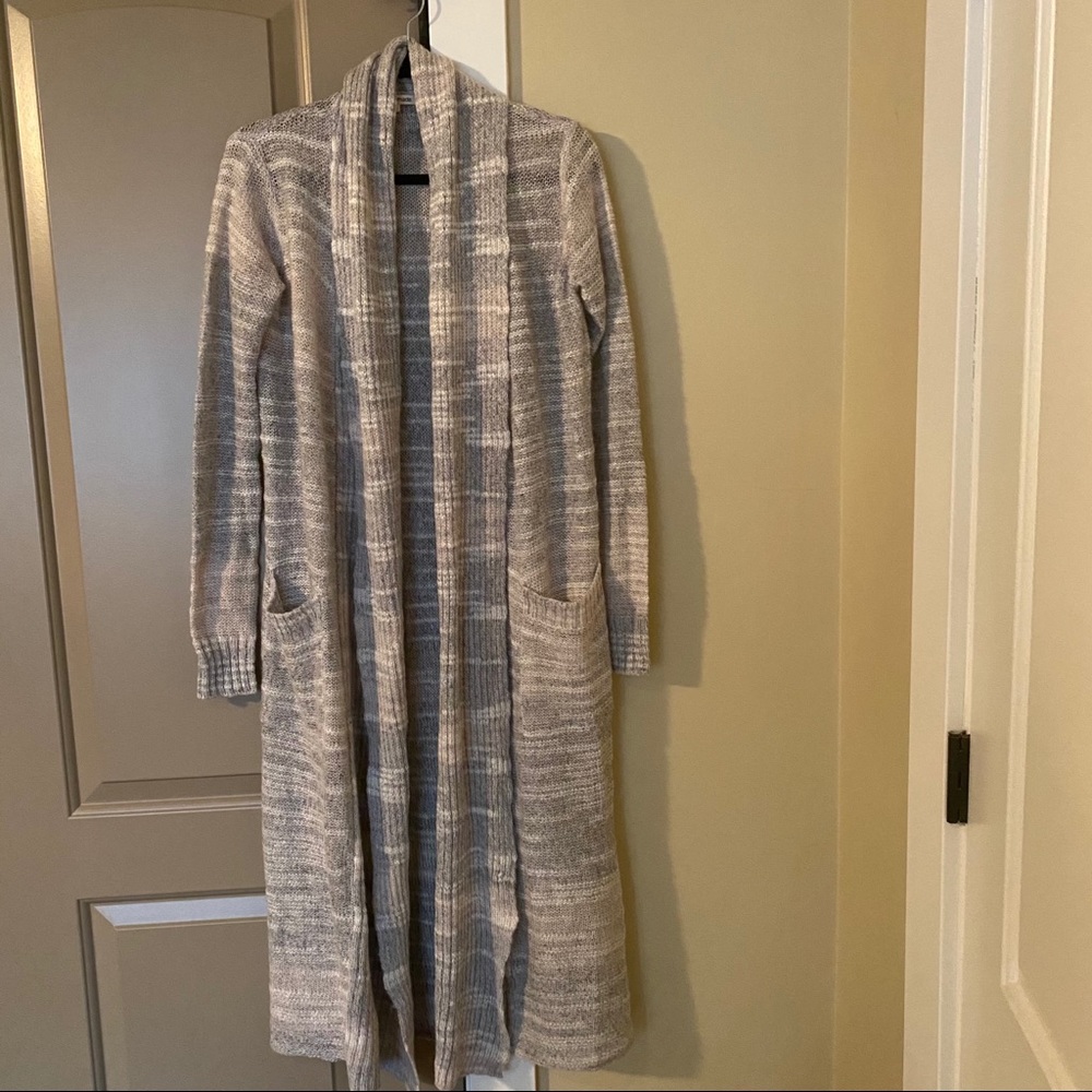 LA Made Grey Long Cardigan/Duster  Small